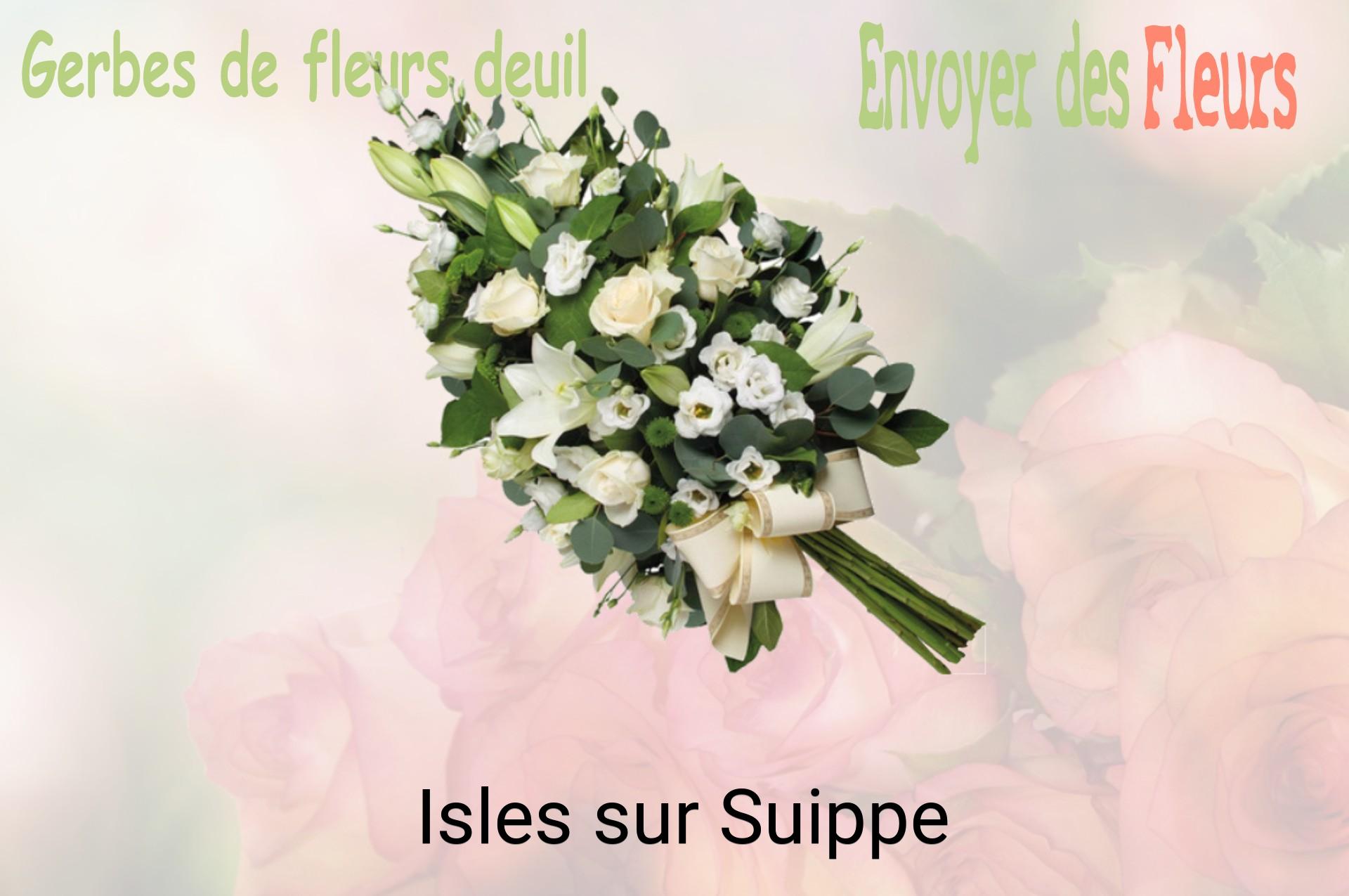 Gerbe de fleurs de deuil livrée à Isles-sur-Suippe